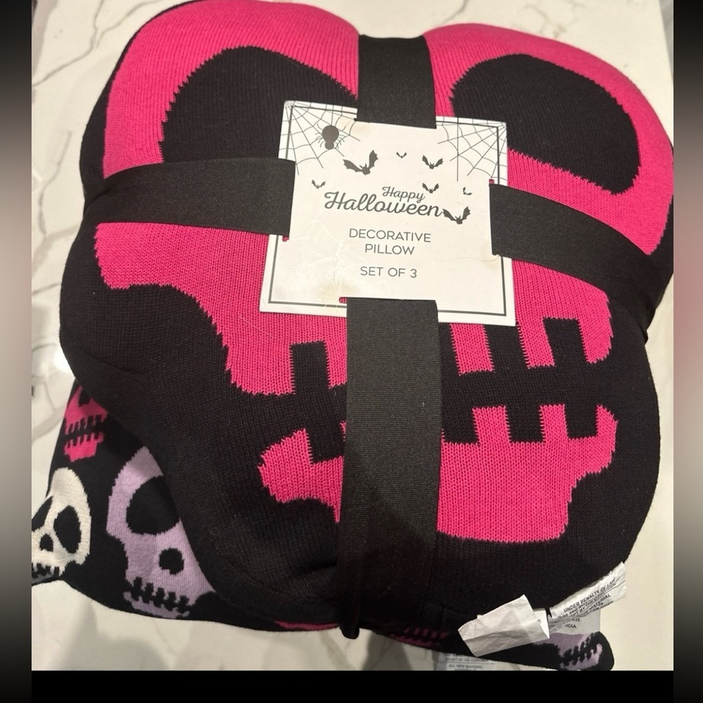 Pink Skull Pillows